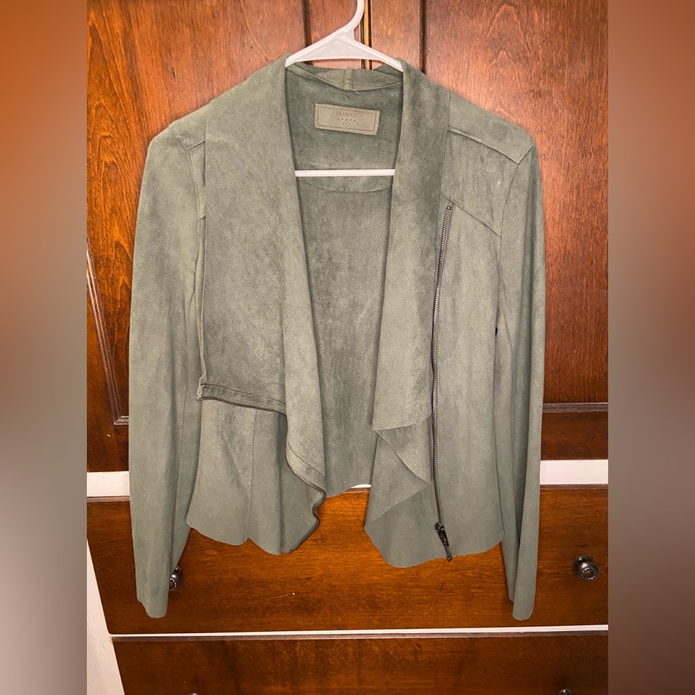 Blanknyc sage green suede jacket. Size small. Worn lightly.